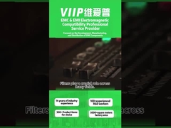 Filtro EMI de plástico robusto e condutor para supressão de interferências de linha confiáveis