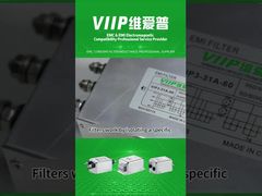 VIP2-2A-10 Filtros EMI DC com corrente de vazamento 0,5mA Máxima e perda de inserção 50dB Min