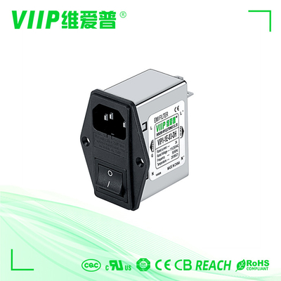 comprar linha soquete masculino Inline da alimentação CA 120V de EMI Filter With Fuse C14 online manufacture