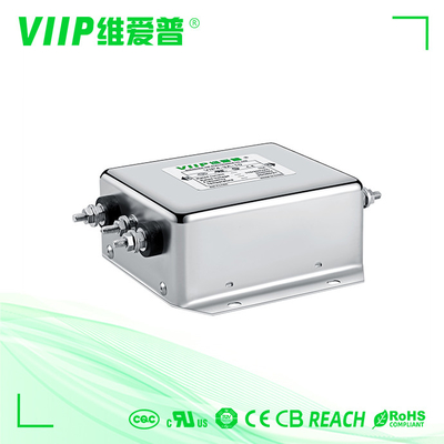 A compatibilidade eletrónica de passe baixo da linha elétrica da caixa do metal de EMI Filter 10A filtra
