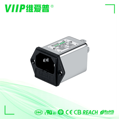 IEC 110V/250VAC Filtros de entrada de potência de alta atenuação Frequência nominal do centro 150KHZ-30MHZ