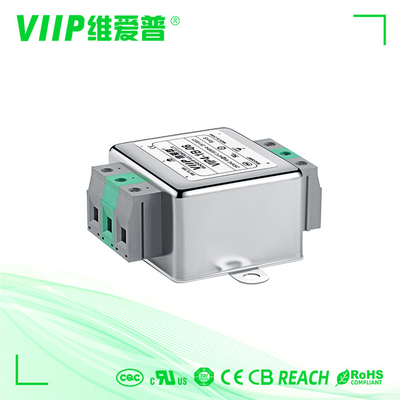 Filtros EMI para automóveis de caixa de metal com perda de inserção de até 100 DB para supressão eficaz de interferências