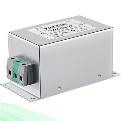 Compatibilidade eletrónica Emi Filter 20A da fase monofásica da C.A. com a barra terminal do cobre do bloco