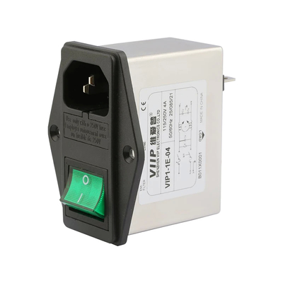 Faixa de frequência 50/60Hz Filtro EMI IEC com terminação terminal de parafuso 1500VDC linha a linha