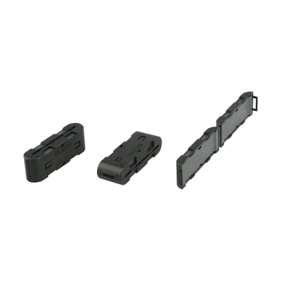Núcleo de ferrite plano preto para fontes de alimentação com resistência a altas temperaturas
