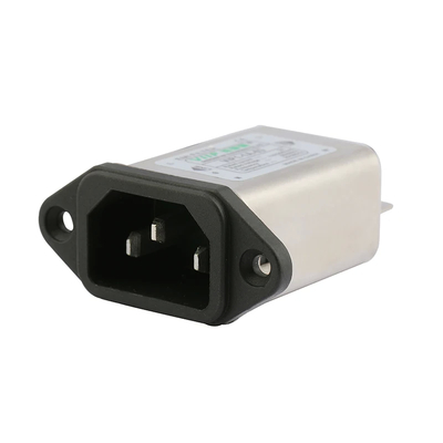 Filtro EMI IEC de terminal de parafuso de 50Ω com amplo intervalo de temperatura