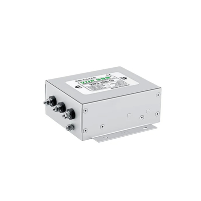 Faixa de frequência 50/60Hz Filtro EMI monofásico com 0,7 kg de peso e corrente nominal 20A