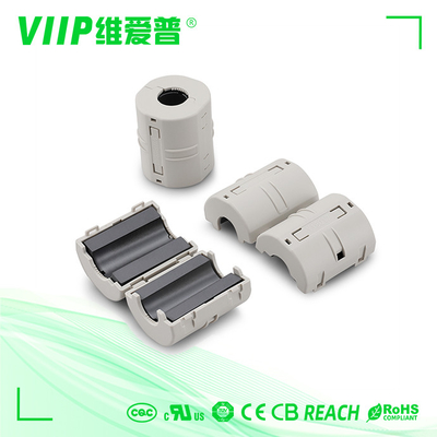 Grampo cilíndrico de VIIP na ferrite Ring Core For 3mm Dia Cable